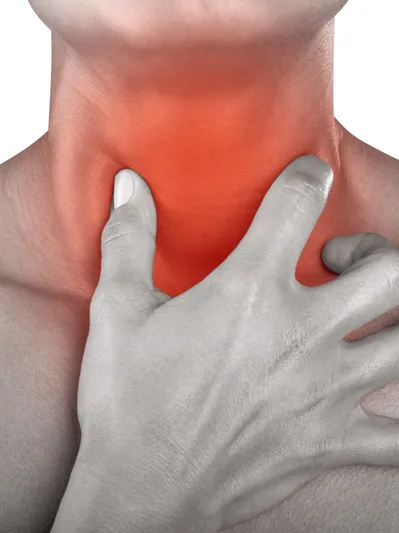 Symbolische Darstellung von Atemwegsbeschwerden - Warnzeichen wie Schnarchen, Atemnot, Herzrasen oder chronische Erschöpfung erkennen und abklären lassen bei Dr. Amel Havkic in Frankfurt